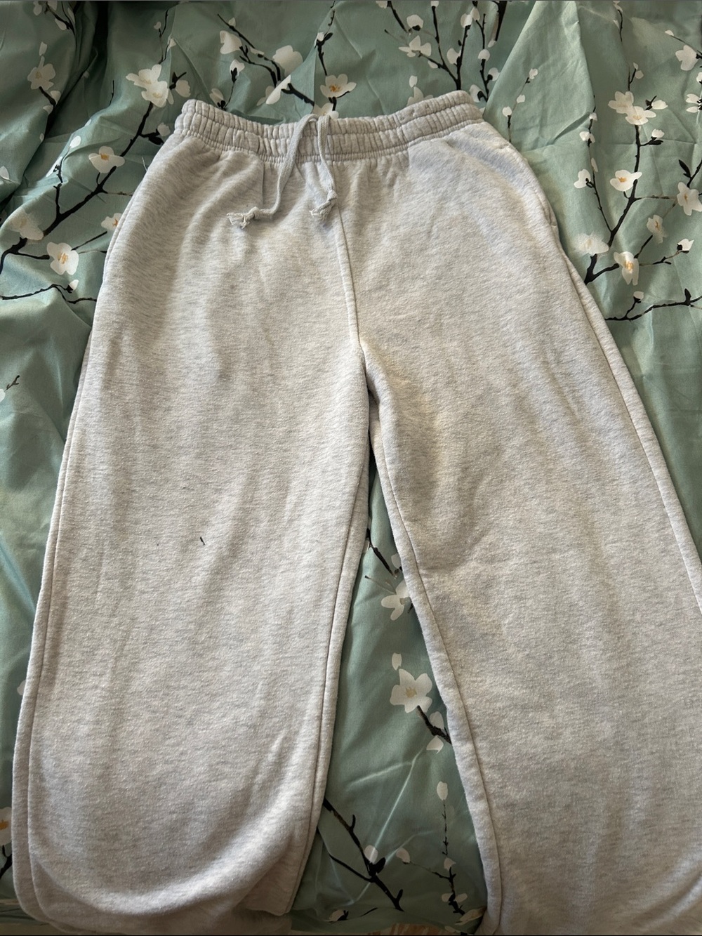 Kids Light Gray Drawstring Sweatpants